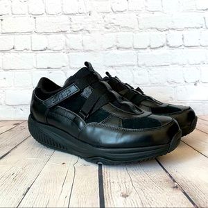Skechers Shape-Ups Black Leather Womens size 8